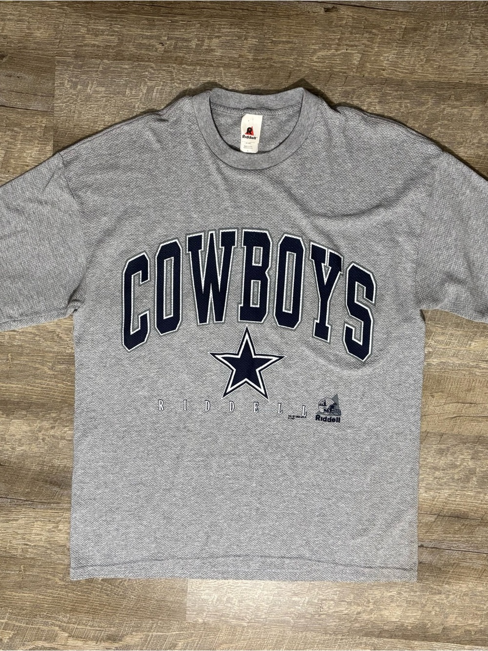 Vintage Dallas Cowboys Shirt Men's L Riddell Spell Out Made in USA 90's 1998 NFL